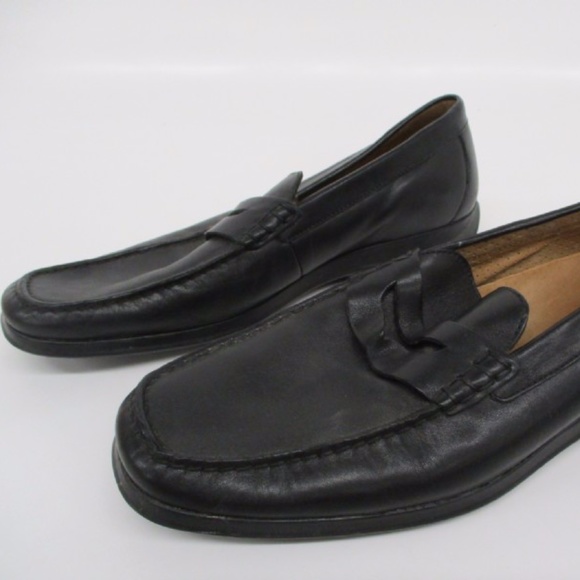 Florsheim Black Leather Driver\'s Penny Loafers Men main image 4